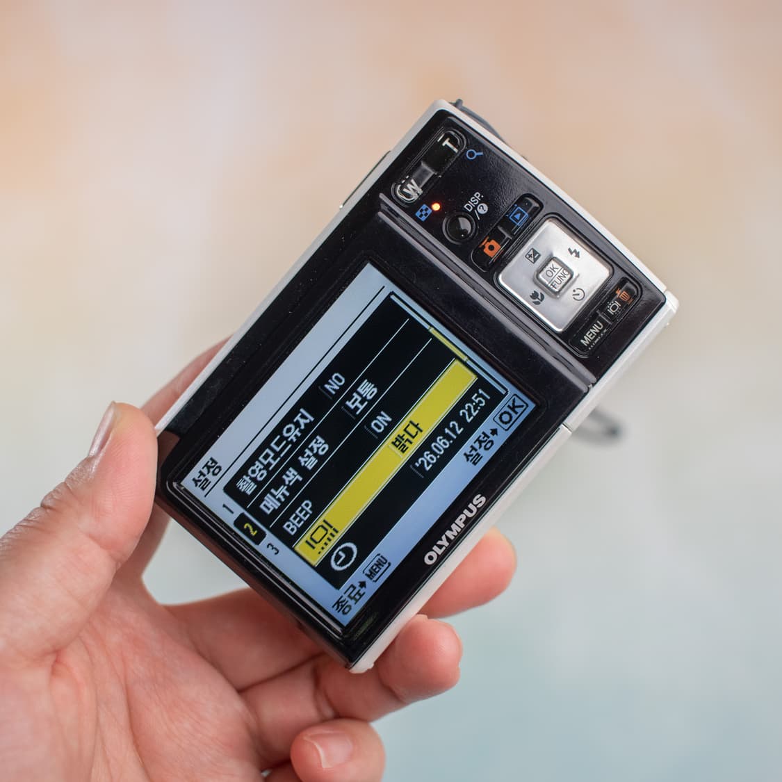 olympus fe-46 펄화이트 컨디션 매우좋음(결과물 0) 상품이미지6