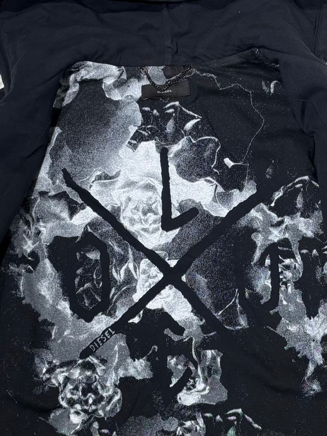 디젤 레더 슬리브 롱 후드집업 상품이미지8