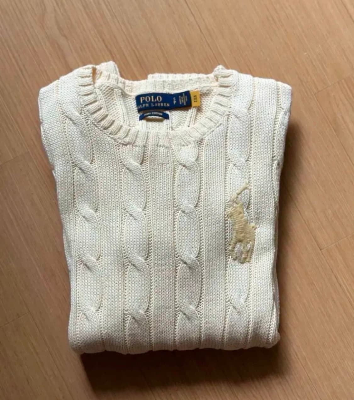 폴로 Polo 여성비즈 빅포니 코튼 니트 S 상품이미지4