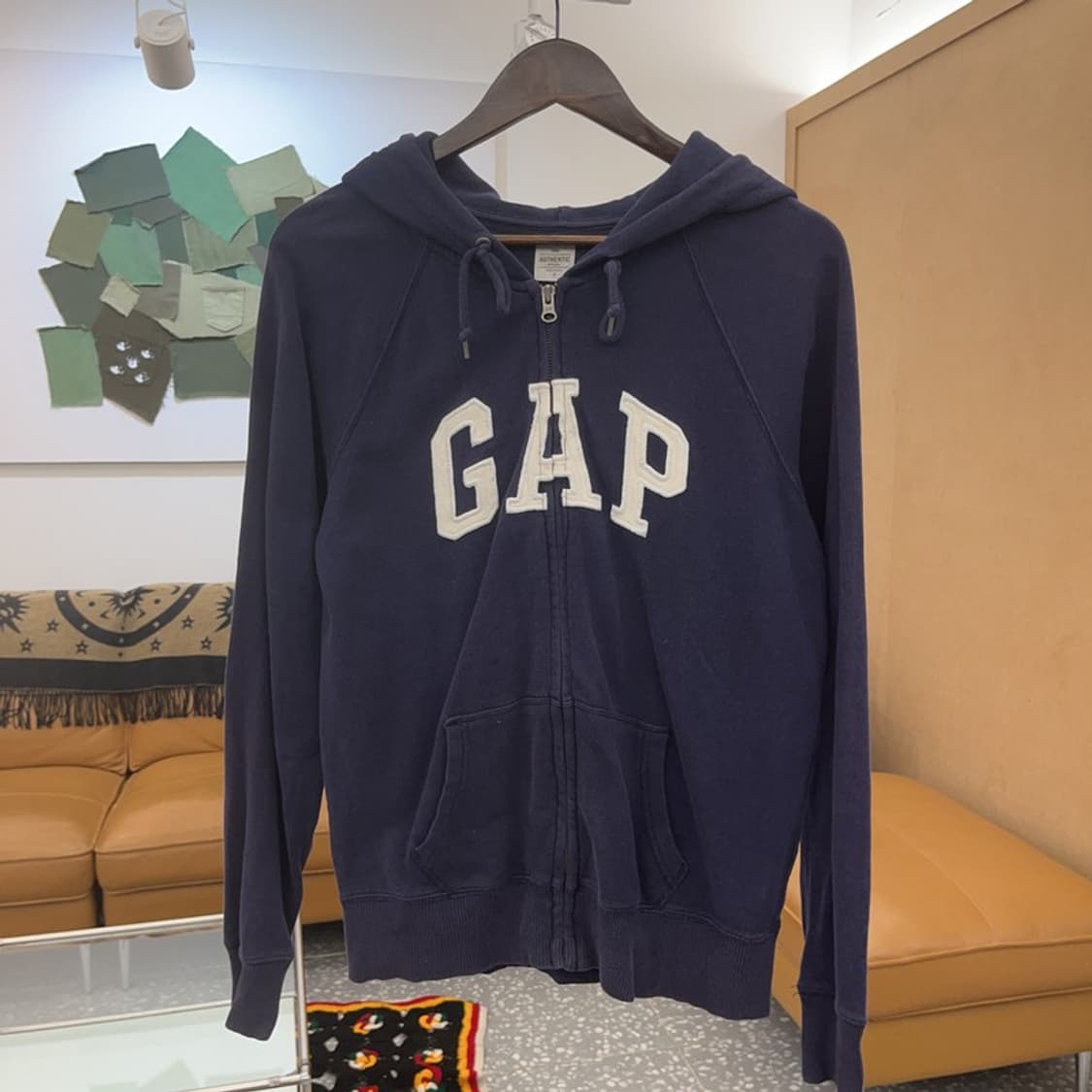 갭 올드스쿨 빈티지 빅로고 후드집업 S C06494 상품이미지3