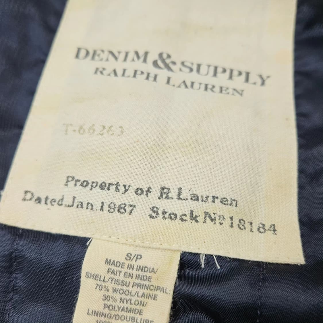 데님앤서플라이 랄프로렌 밀리터리 피코트 S 상품이미지4