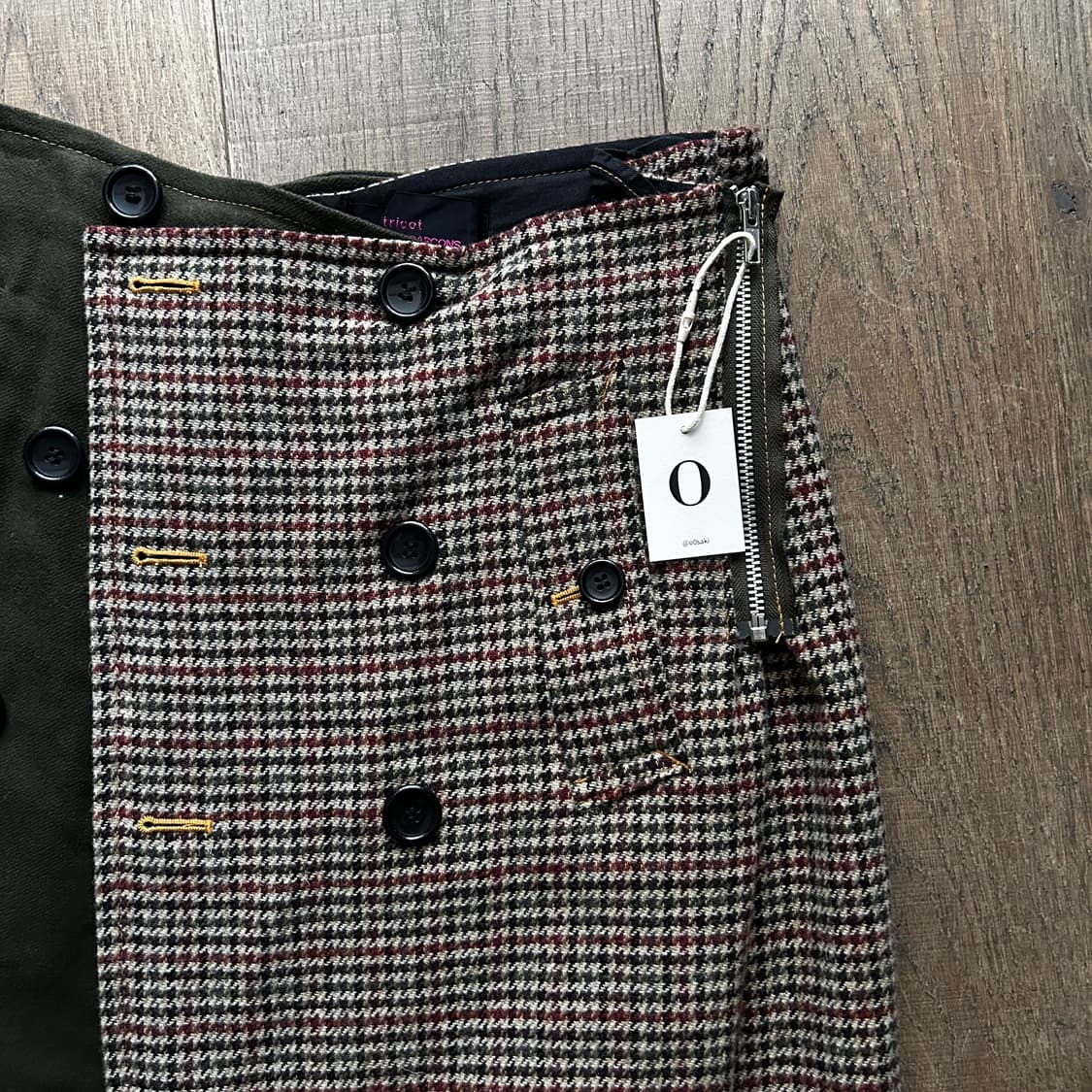 Hound Tooth Check Docking Skirt 상품이미지5