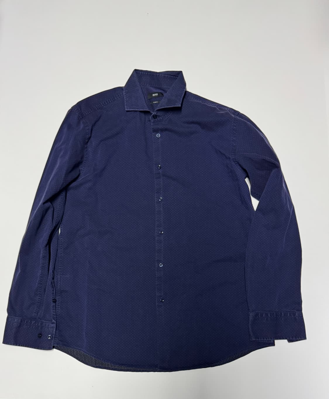 정품!! 휴고 보스 Hugo boss 도트 긴팔 셔츠 L 상품이미지1