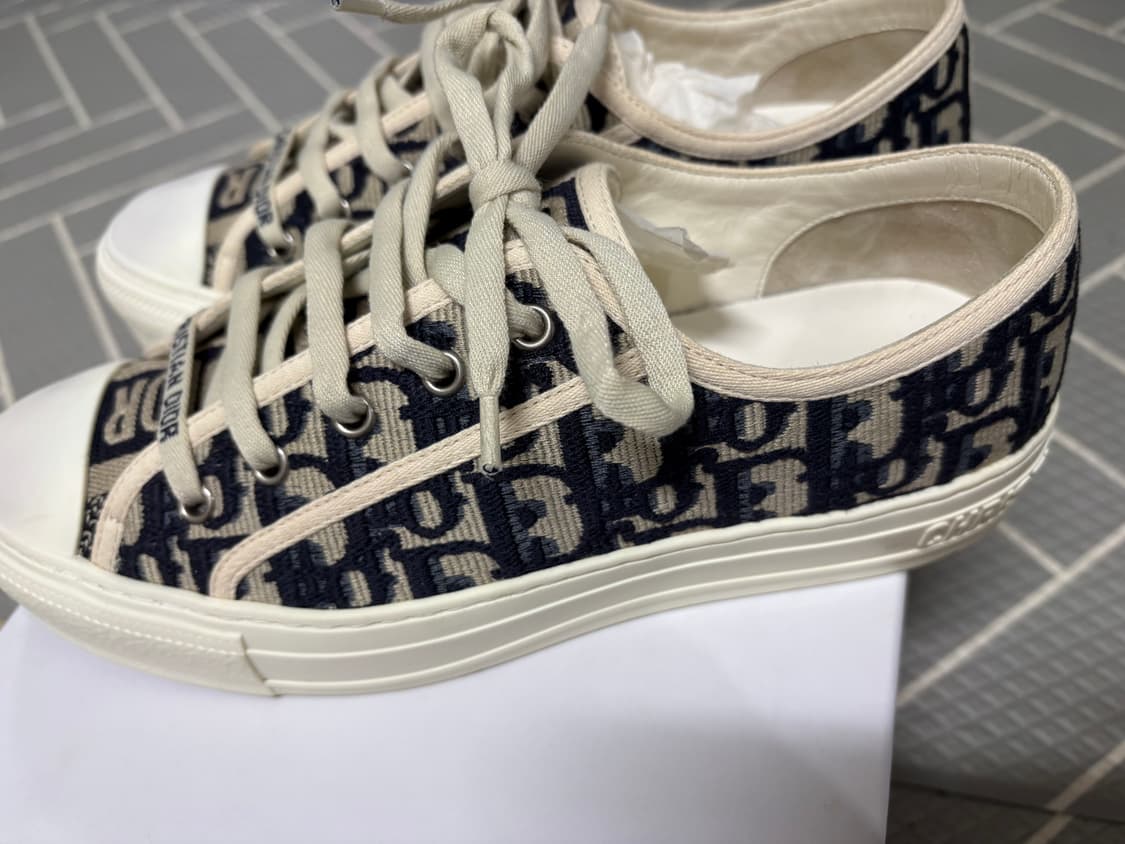 디올 오블리크 스니커즈 38 딥블루 상품이미지6