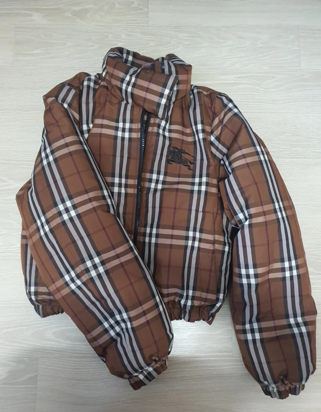 버버리 체크 숏패딩 XXS 상품이미지2