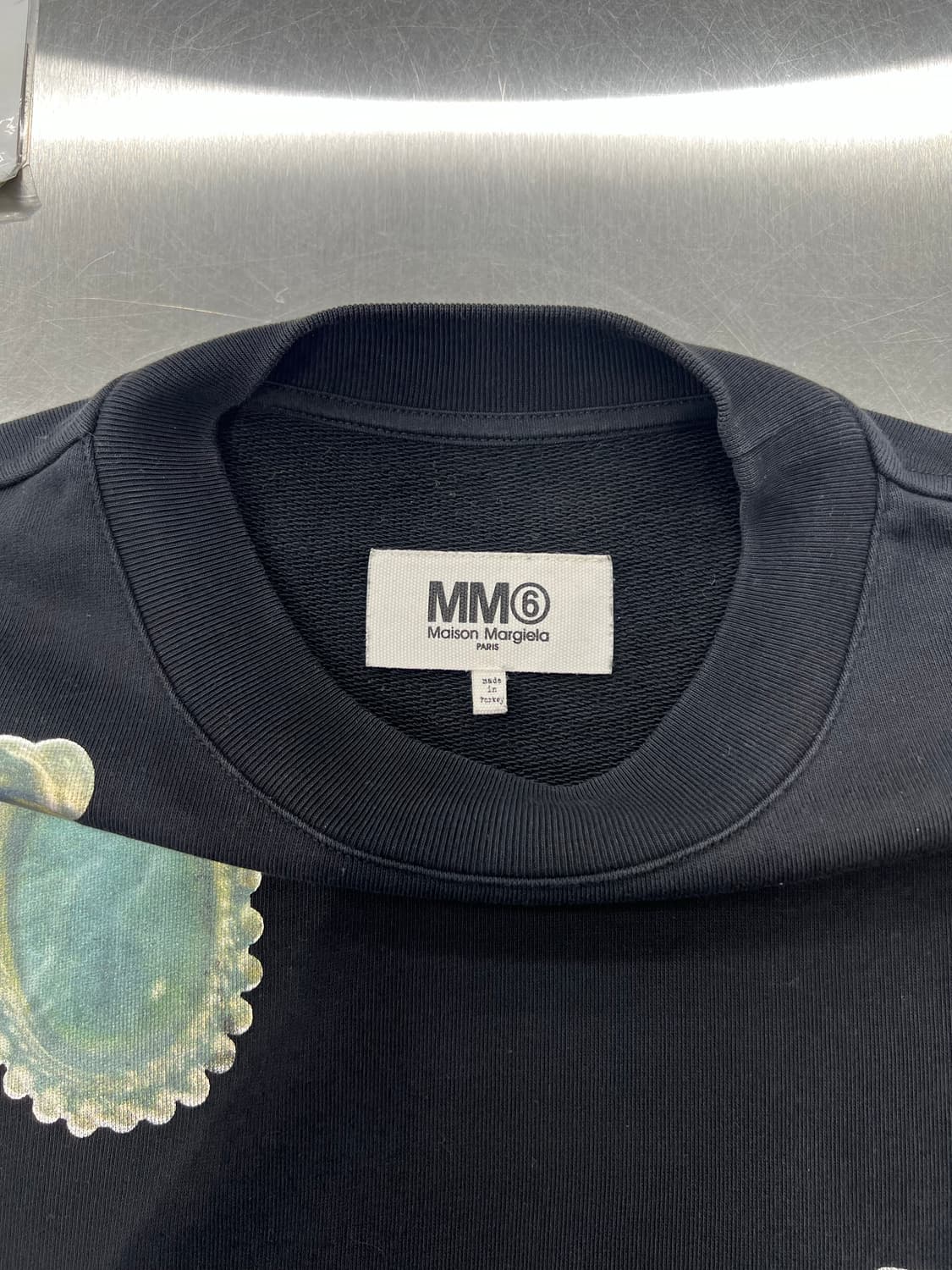 MM6 메종 마르지엘라 프린팅 크롭 스웻 셔츠 상품이미지7
