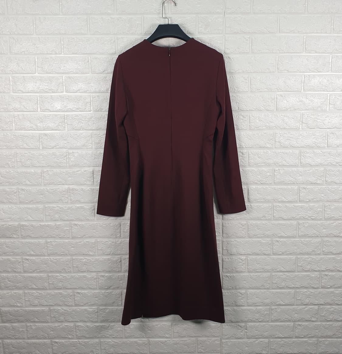 [55]COS 코스 스퀘어넥 버건디 원피스 상품이미지4