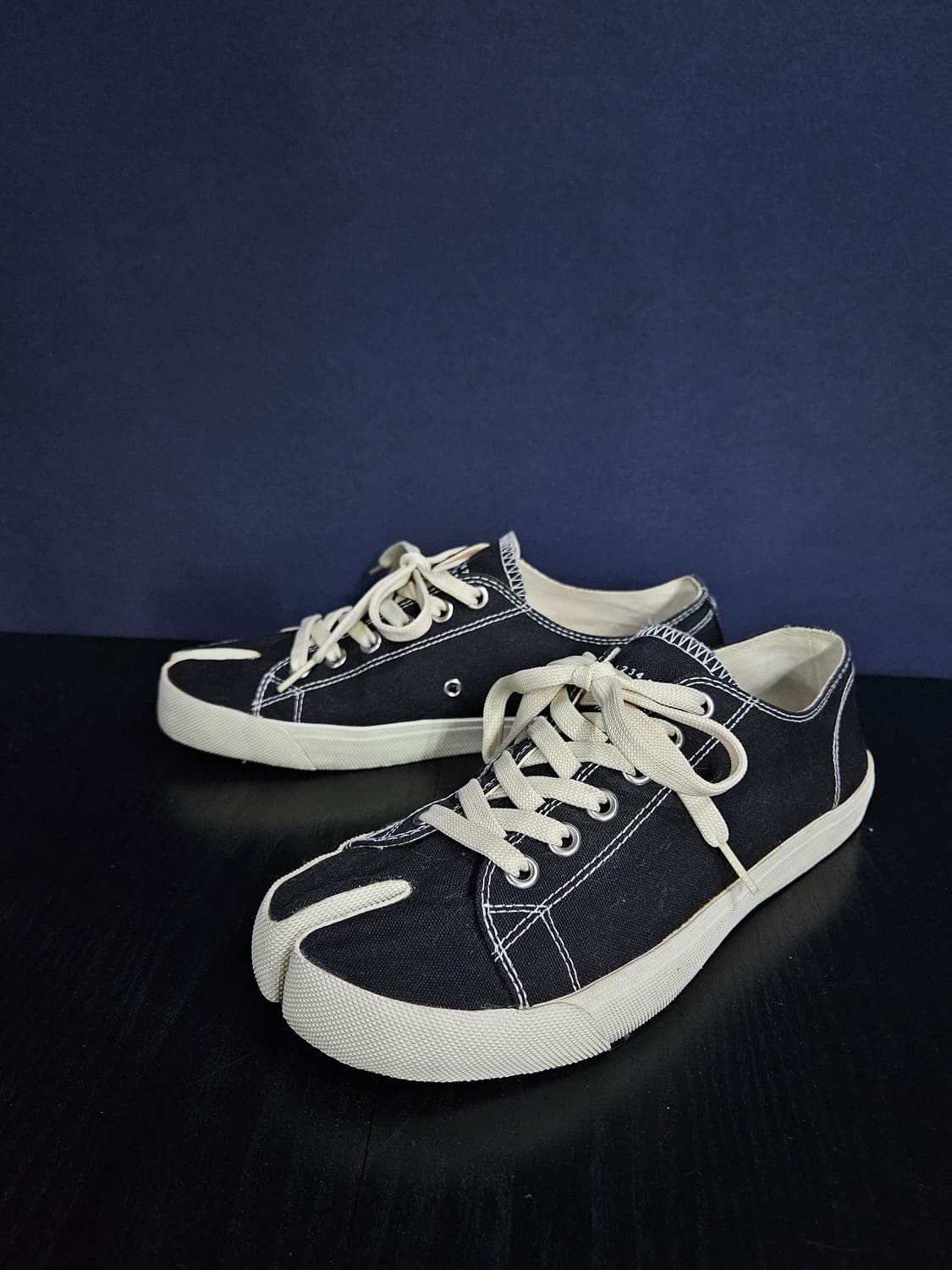 메종 마르지엘라 블랙 남성 41 타비슈즈 스니커즈 상품이미지2