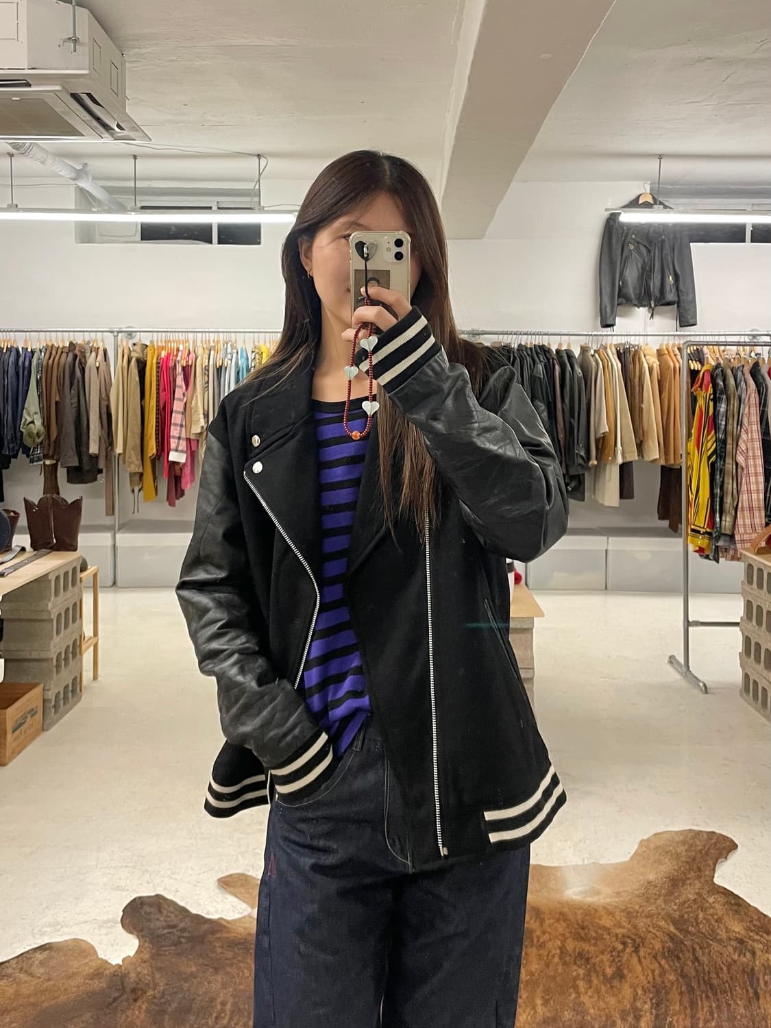 BEAMS varsity rider jacket 상품이미지1