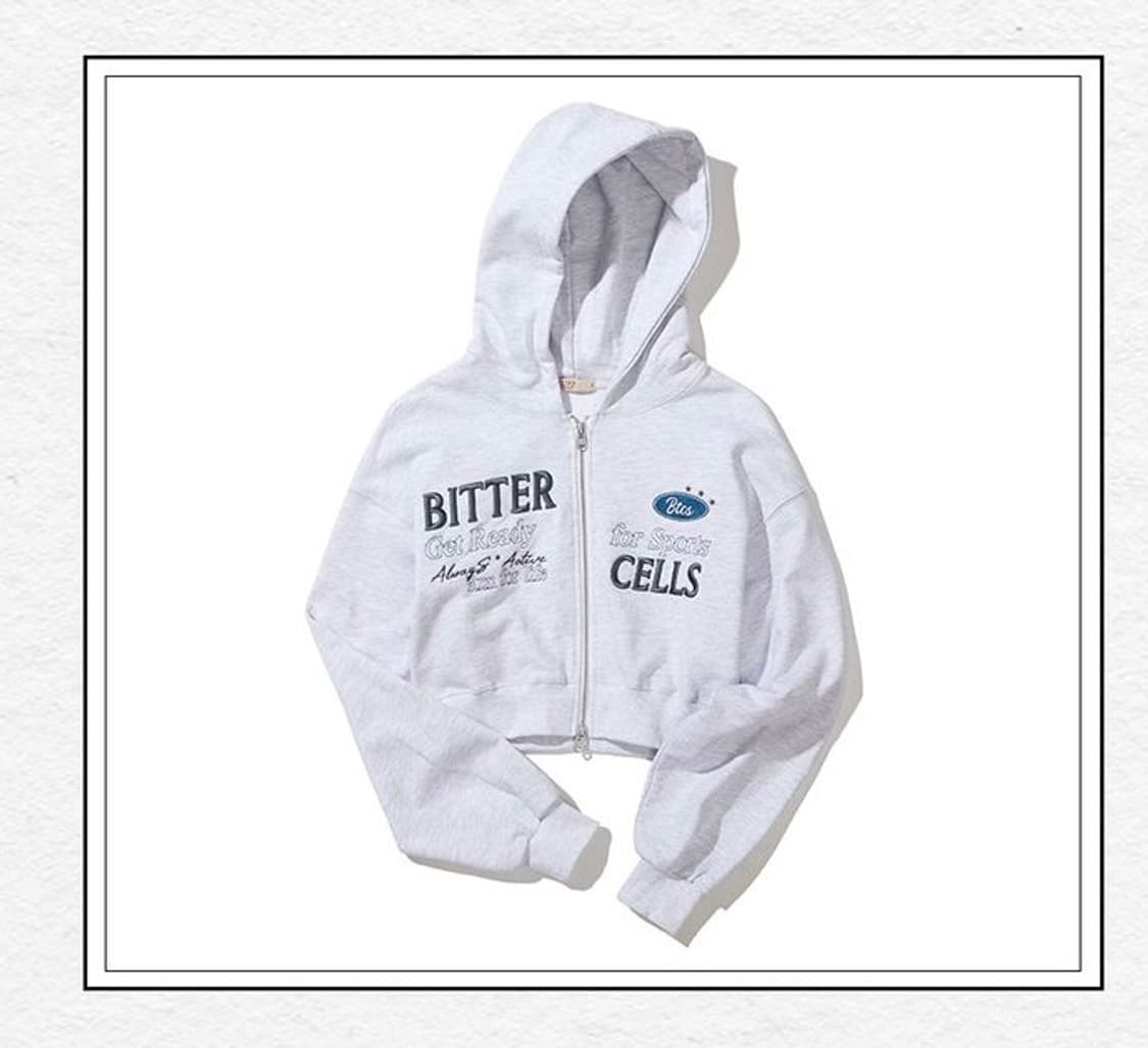 비터셀즈 누아르 크롭 후드집업 상품이미지1