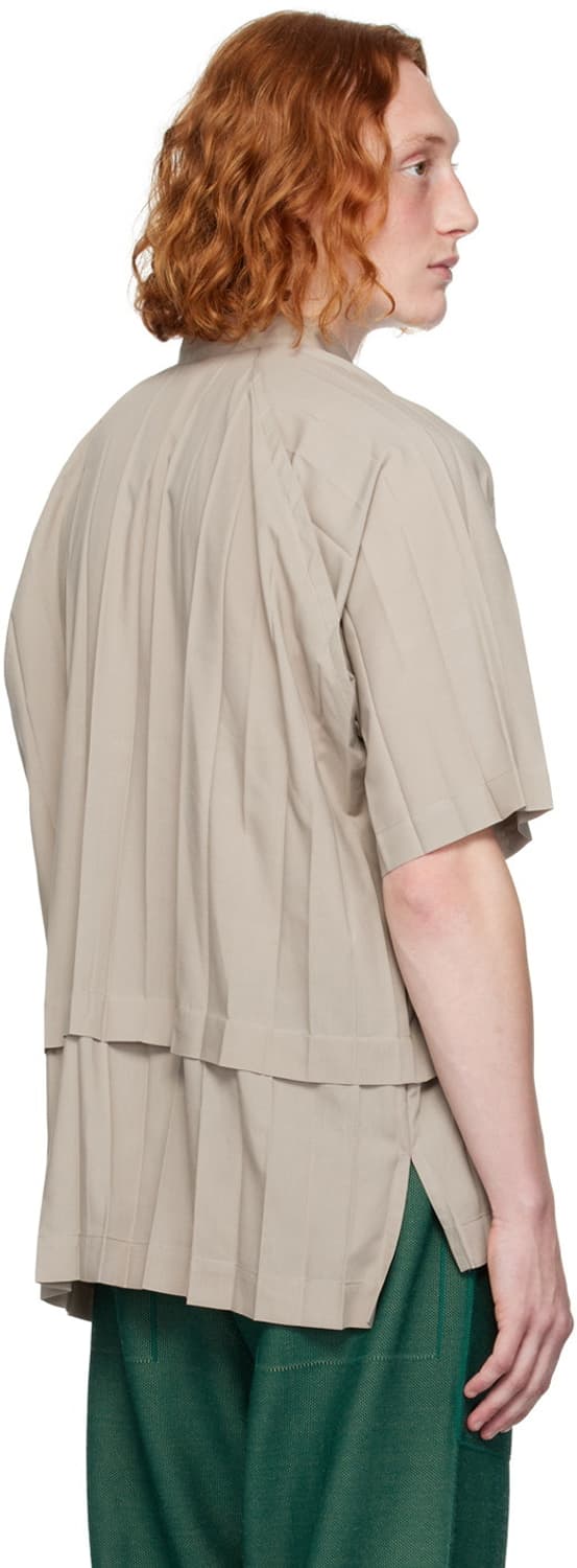 옴므 플리세 이세이미야케 베이지 엣지 셔츠 상품이미지3