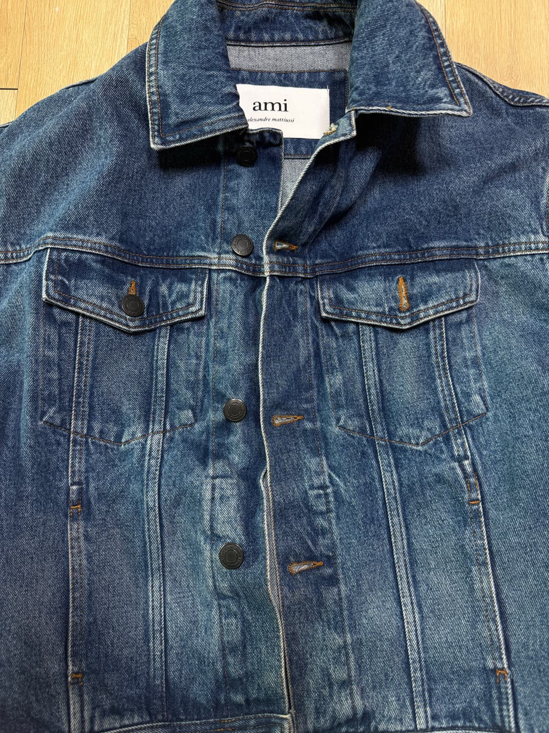 아미 박시 데님 지켓 상품이미지3