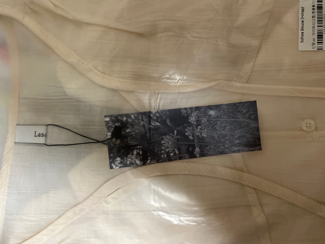 노비야카 sohwa 블라우스 아이보리 색상 반팔 버전 상품이미지2