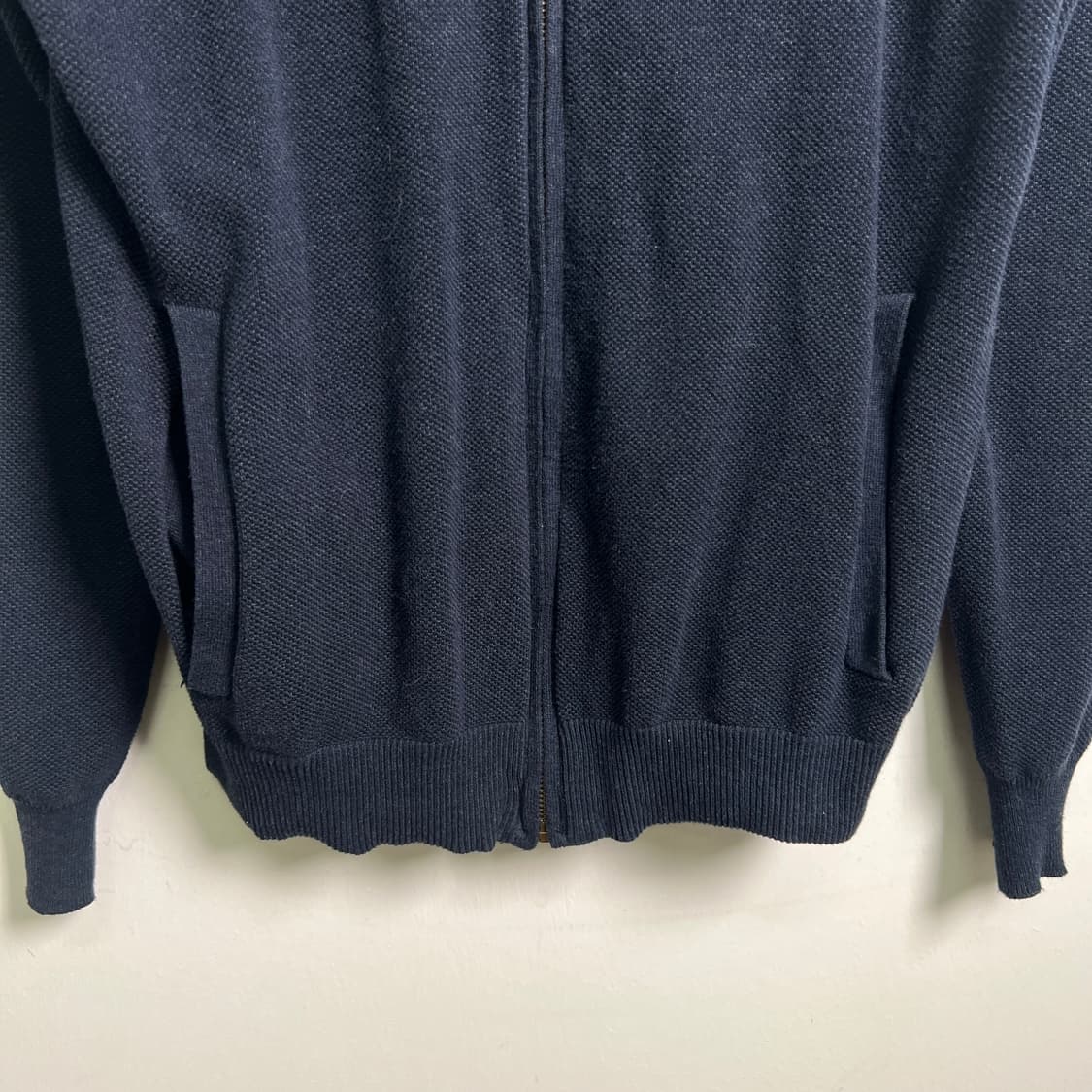 폴로 랄프로렌 네이비 니트 풀 집업 스웨터 L 상품이미지5