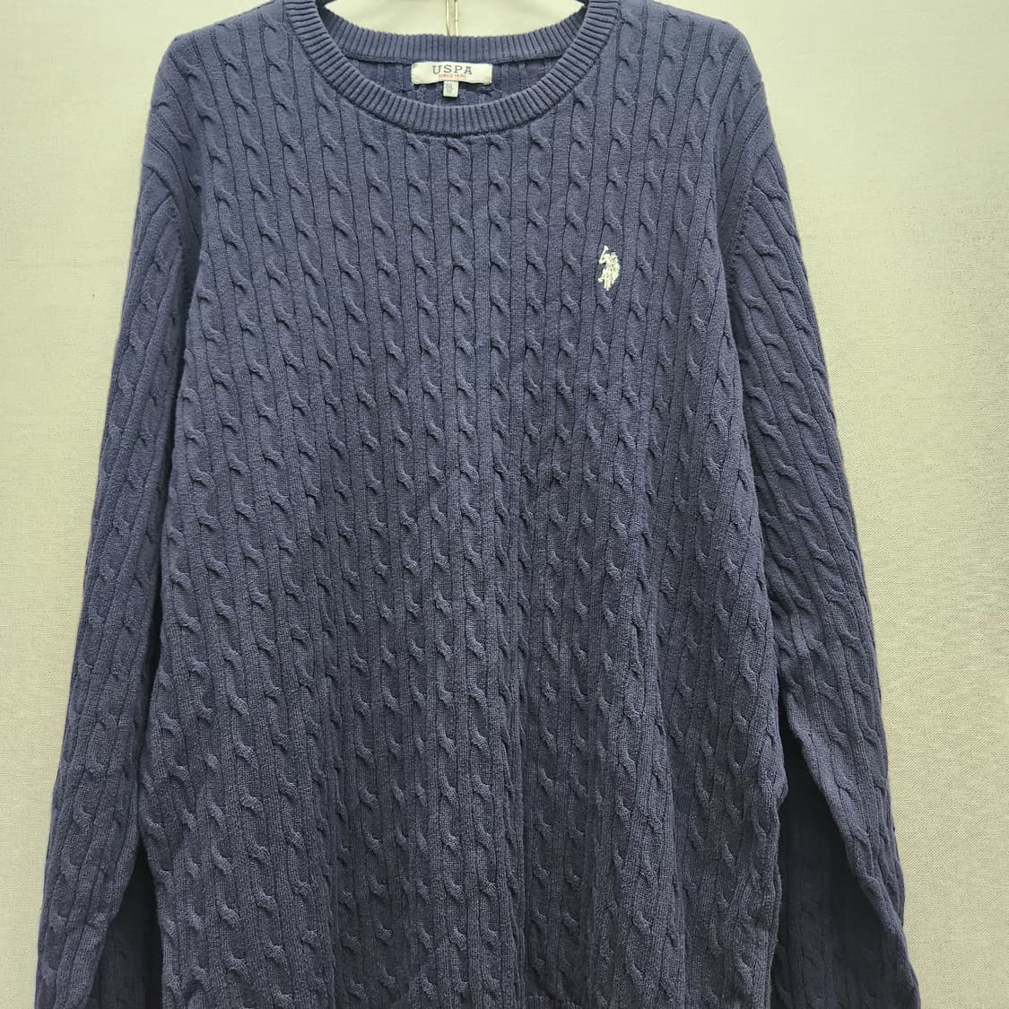 US폴로 케이블 로고 케이블 니트 3XL(2XL) 상품이미지2