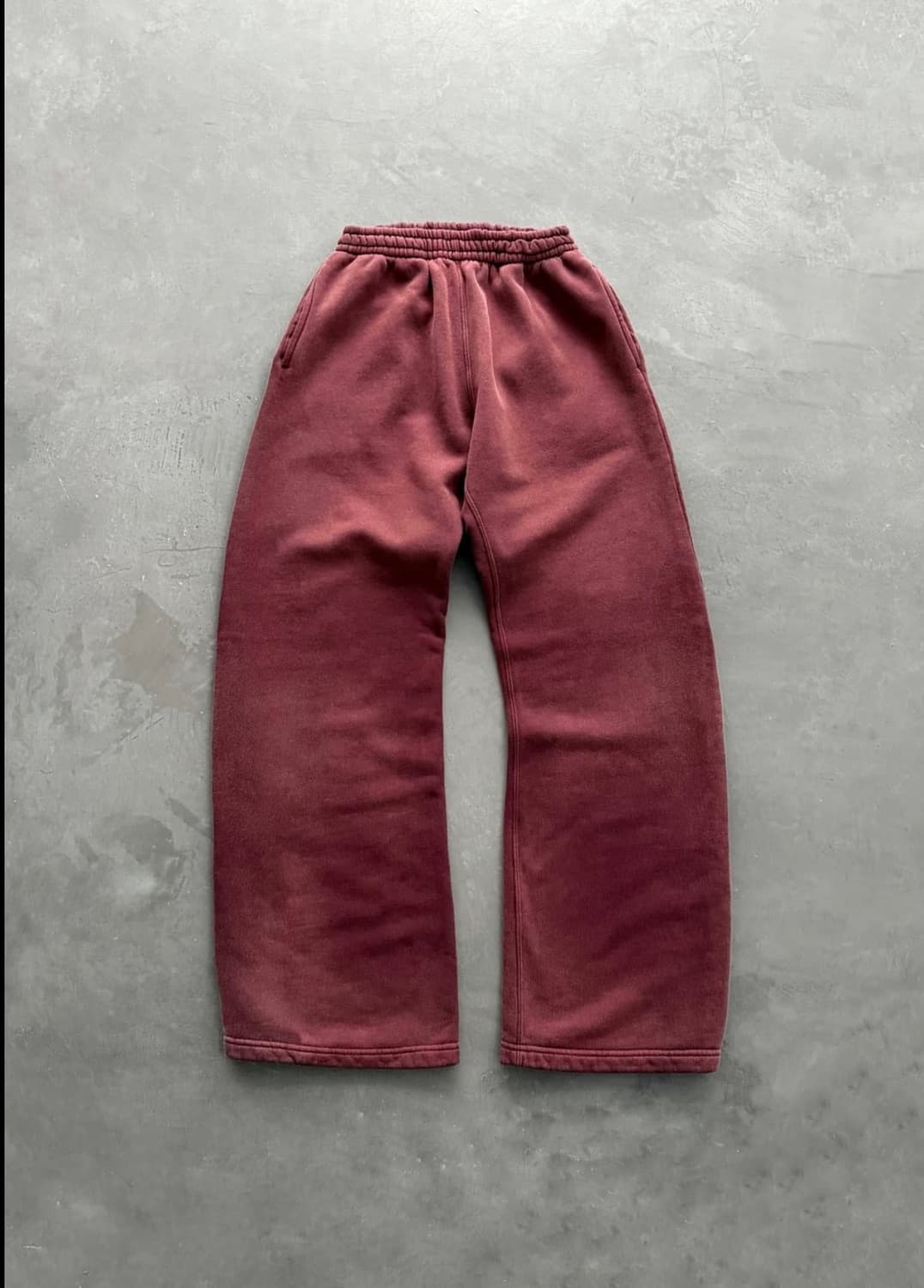 아킴보클럽 스트레이트 레그 스웻팬츠 페이디드 와인 m 상품이미지1