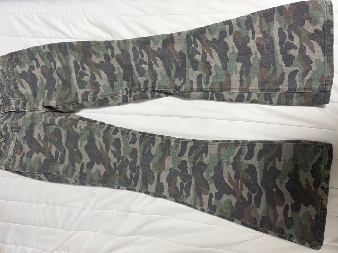 Fax Copy Express 카모 부츠컷 팬츠(재판매) 상품이미지3