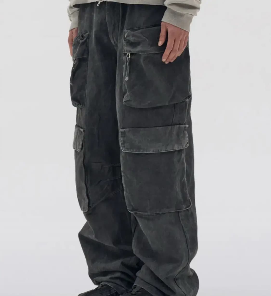 감마갤러리 컴뱃 카고 팬츠 바지 블랙 L 상품이미지1