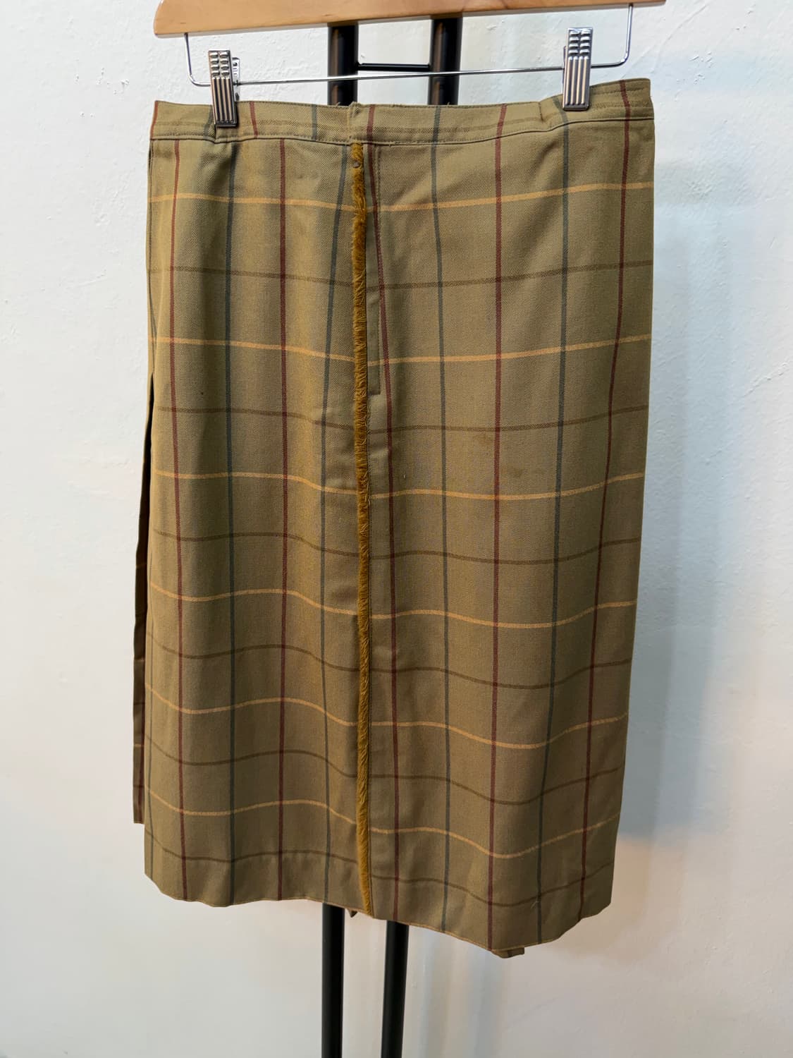 정품) 버버리 체크 패턴 스커트 28 상품이미지6