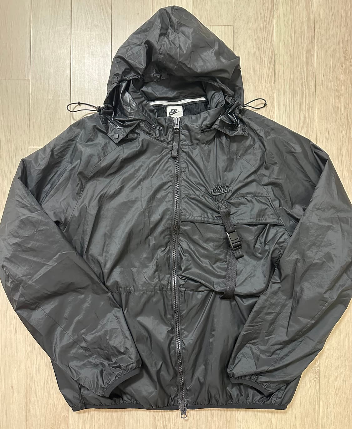 나이키 테크 우븐 패커블 바람막이 자켓 [블랙-L] 상품이미지4