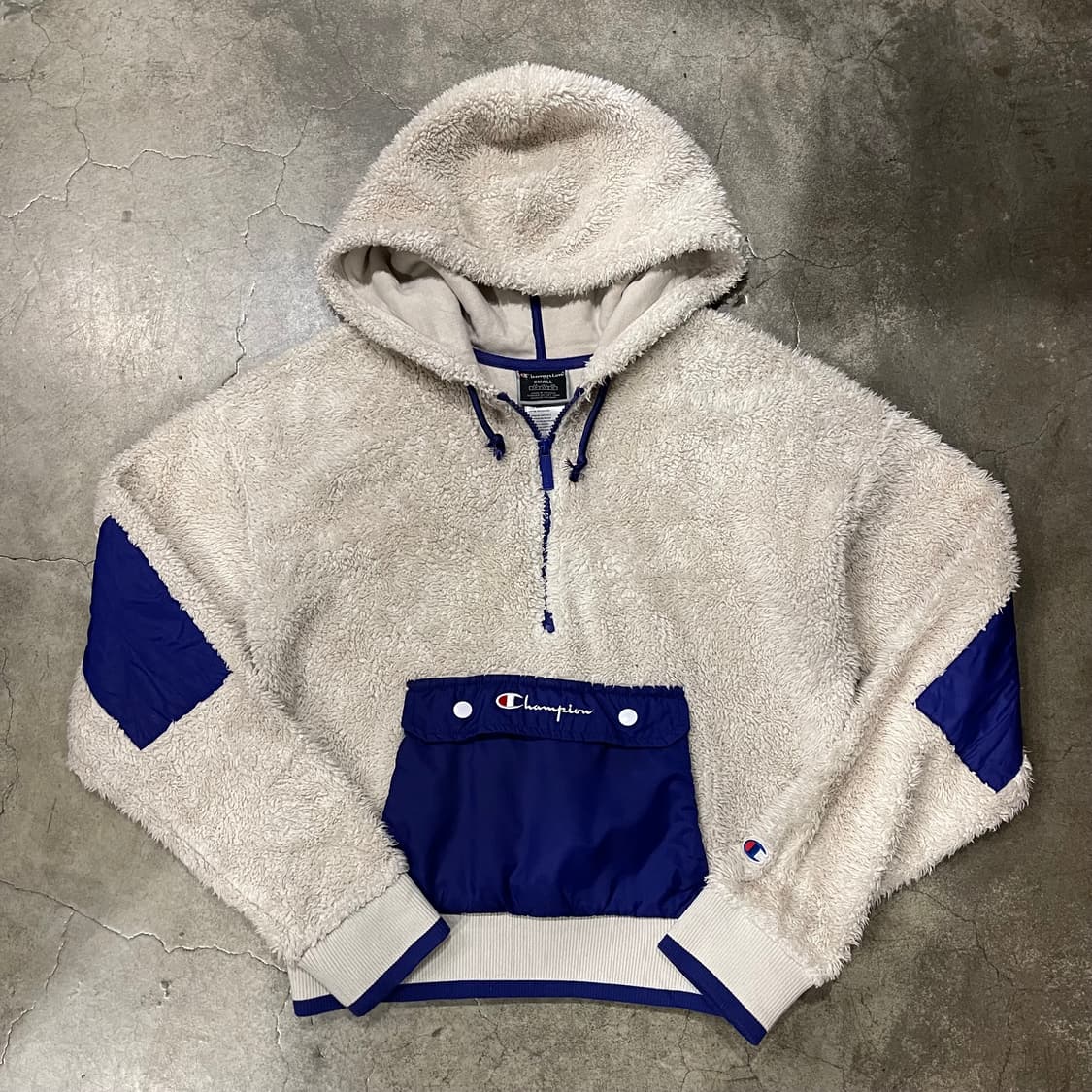 Champion 보아털 후드 집업 아노락 상품이미지1
