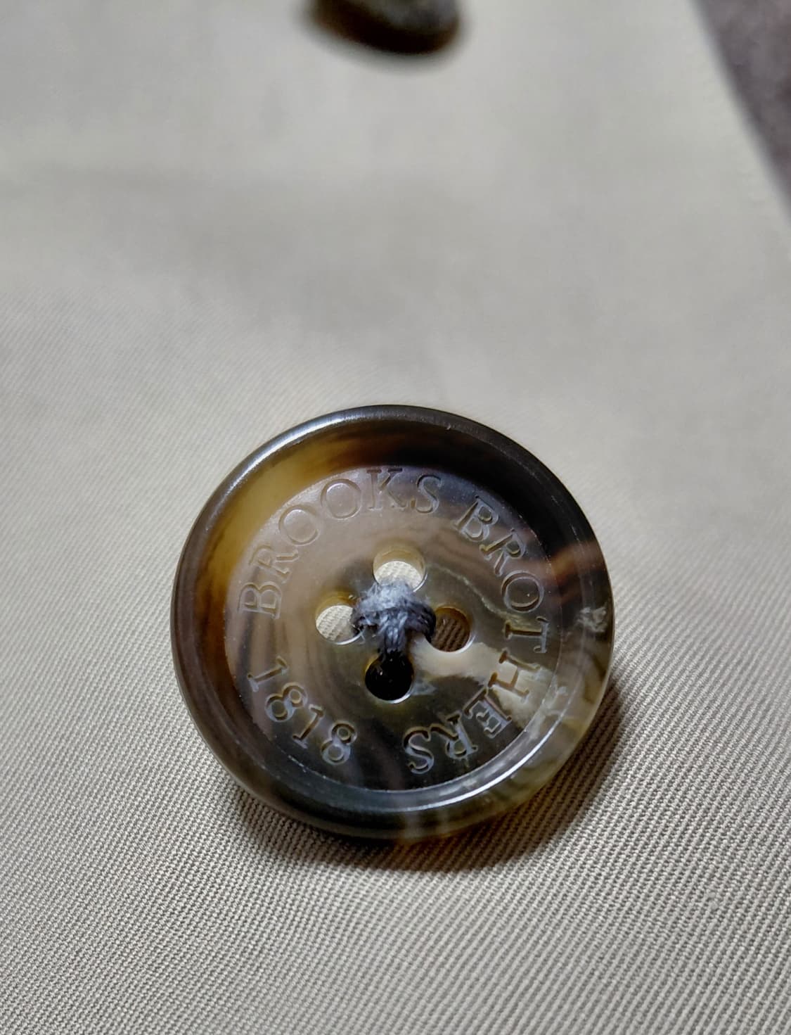 [XS] 브룩스 브라더스 울 라이너 싱글 트렌치코트 (맥코트) 상품이미지6