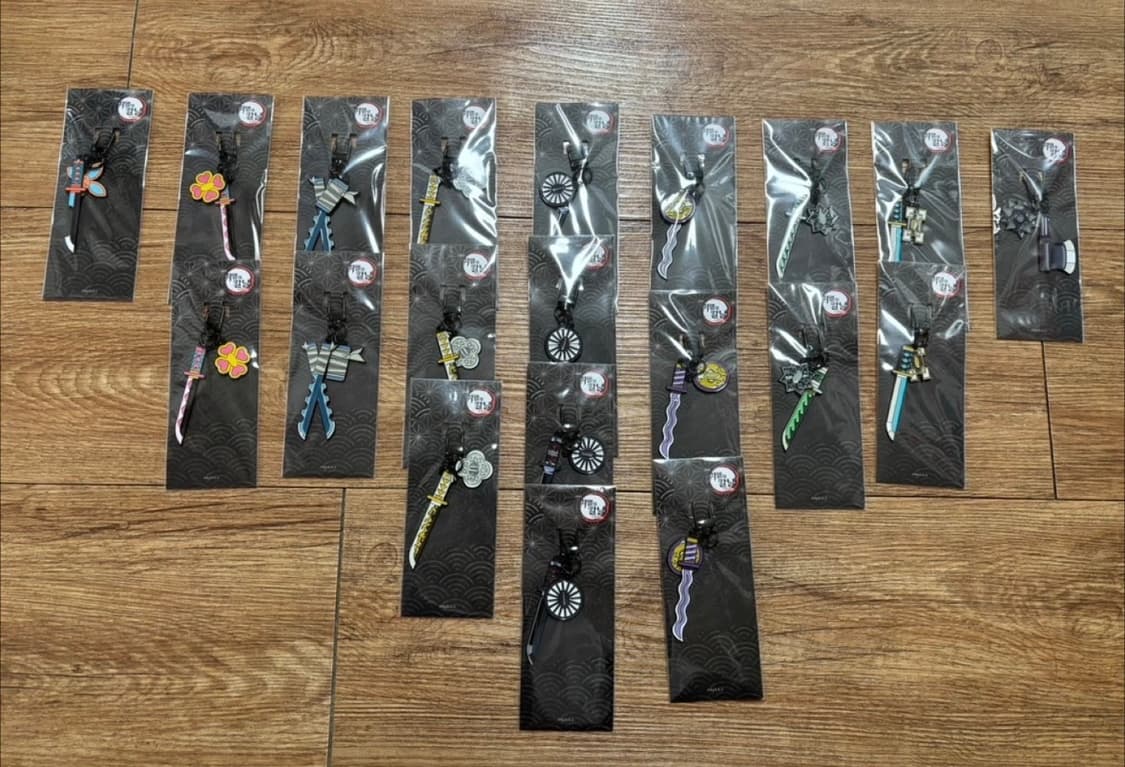 (정가양도) 귀멸의칼날 일륜도 키링 새상품 상품이미지1