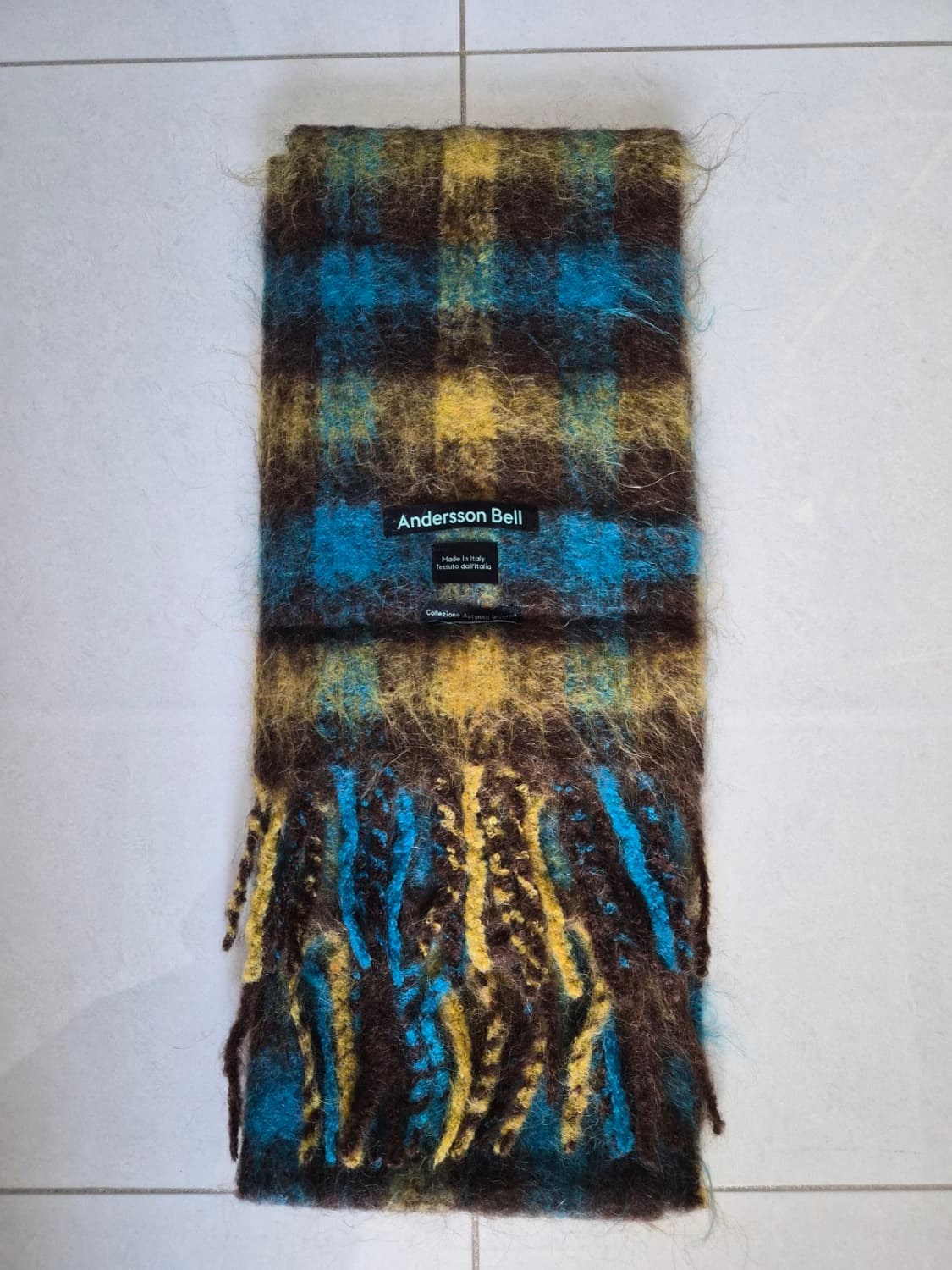 앤더슨벨 베네토 체크 머플러 상품이미지1