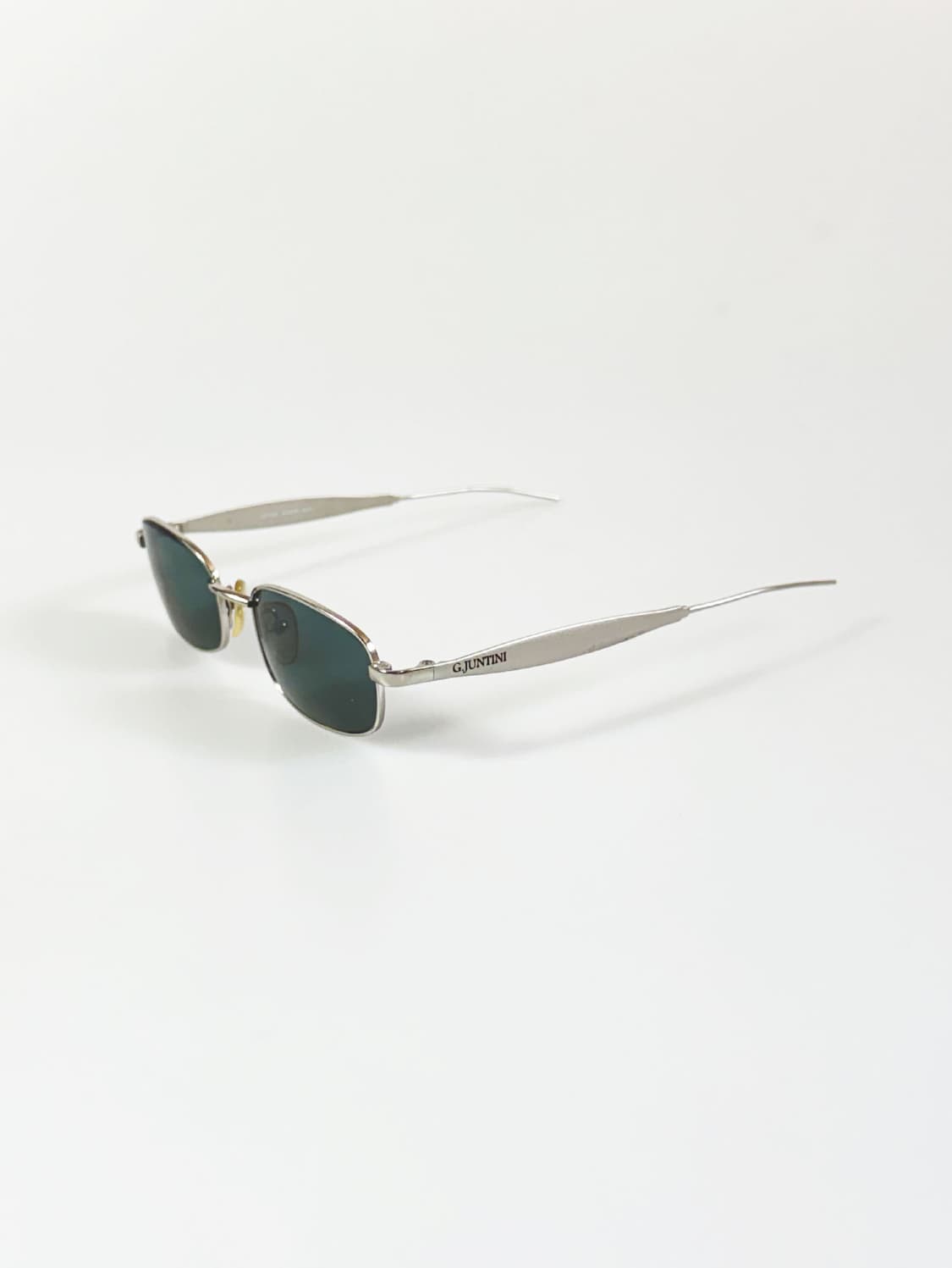 GIOVANNI JUNTINI 실버 슬림 스퀘어 빈티지 선글라스 상품이미지3