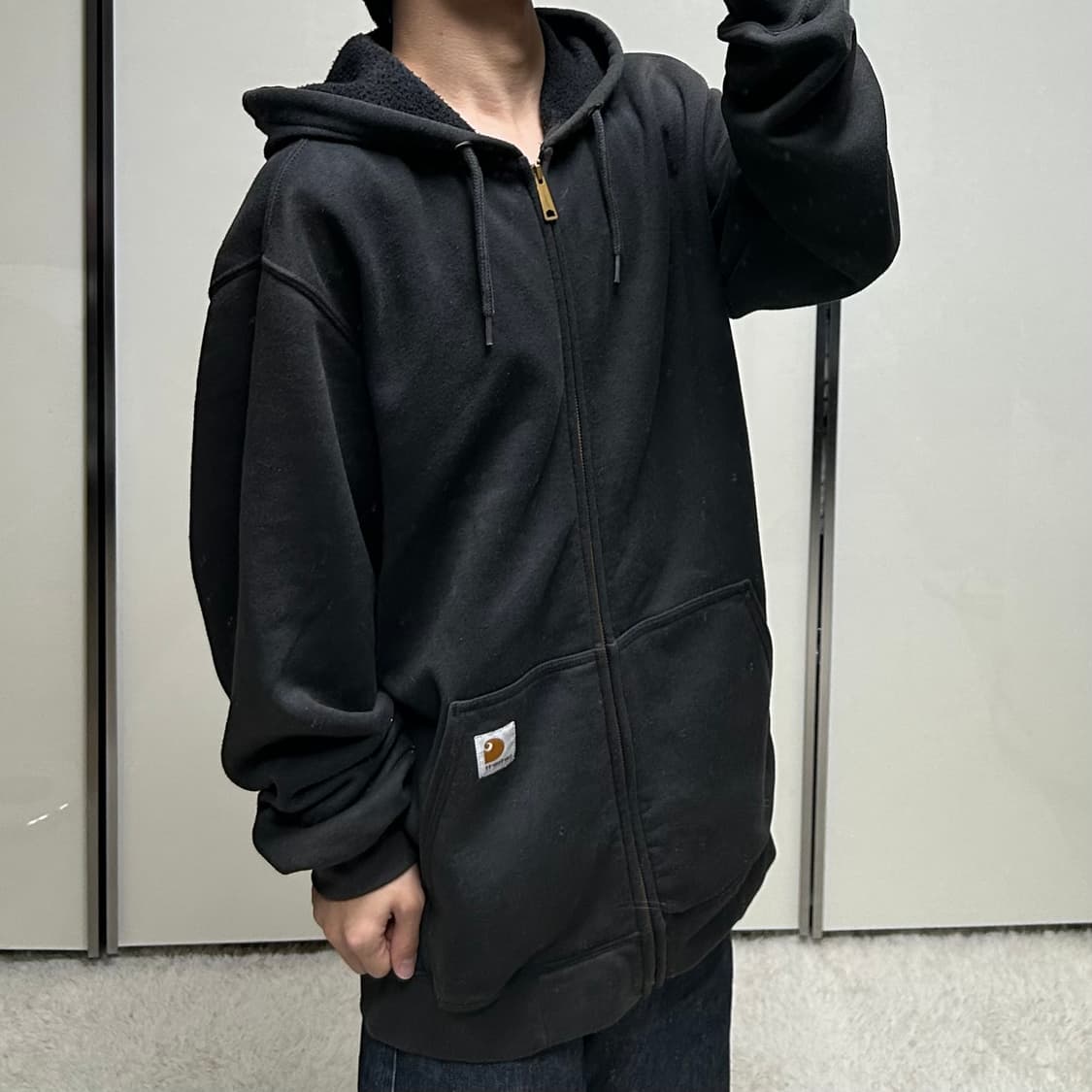 칼하트 미드웨이트 후드집업 (L) 상품이미지5