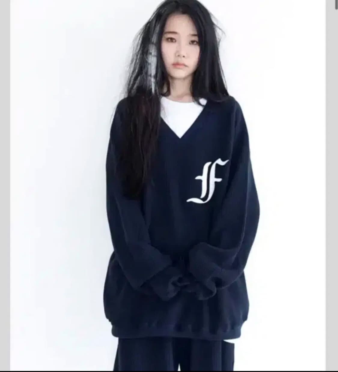 샵페어리 와플 박시 맨투맨 상품이미지1