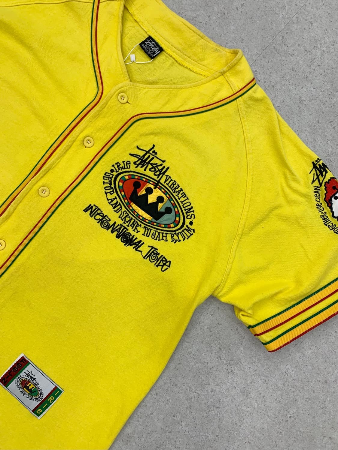 Stussy 스투시 90‘s 자메이카 베이스볼 져지 상품이미지2