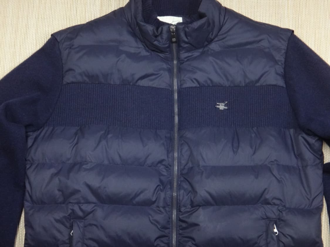 (2XL) 헨리코튼 골프 남성 니트배색 다운 패딩 점퍼 상품이미지3