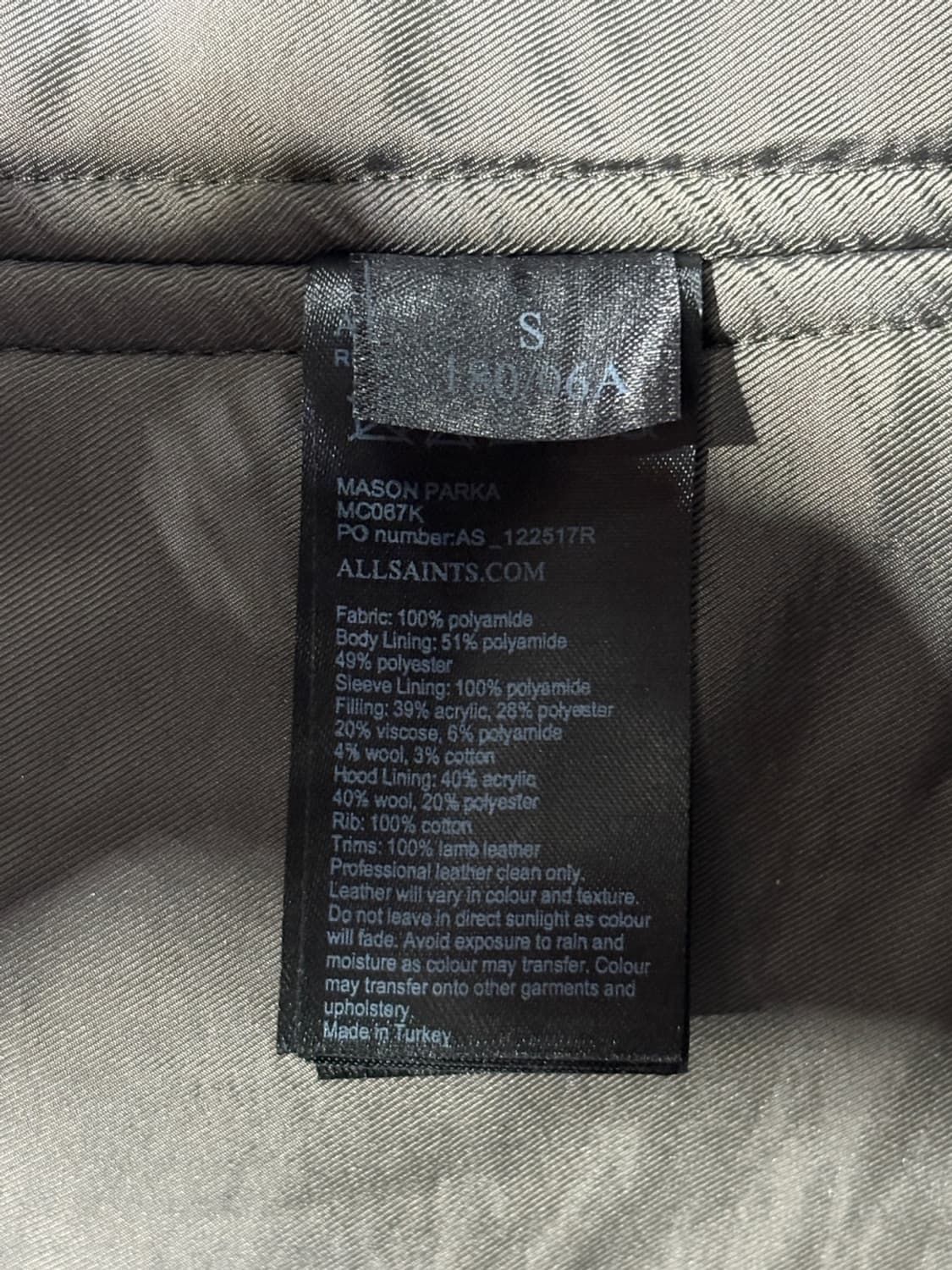 올세인츠 밀리터리 파카 상품이미지4