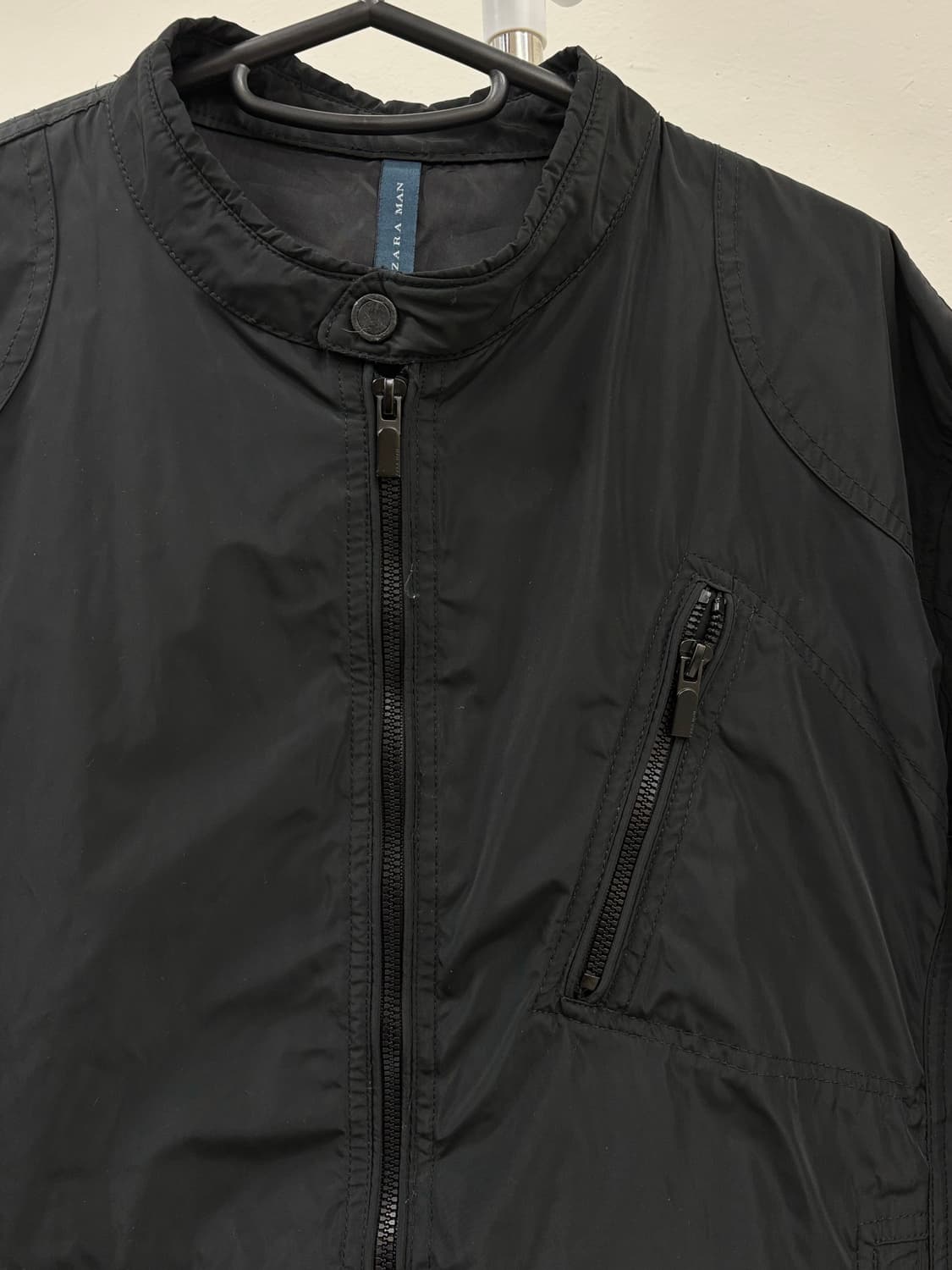 빈티지 블랙 봄버 자켓 상품이미지7