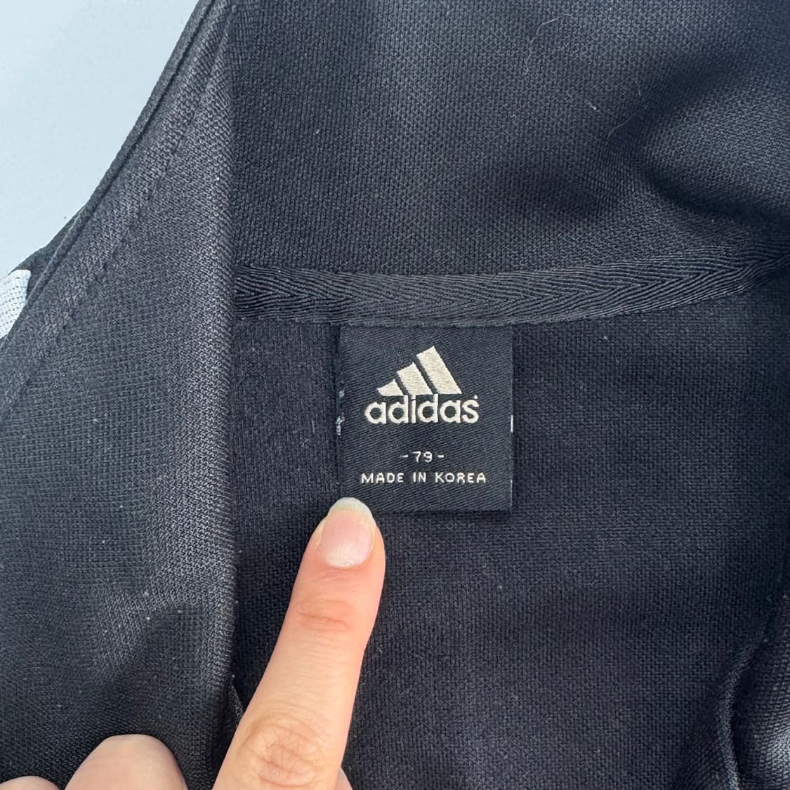 Adidas 아디다스 삼각로고 블랙 져지 상품이미지6