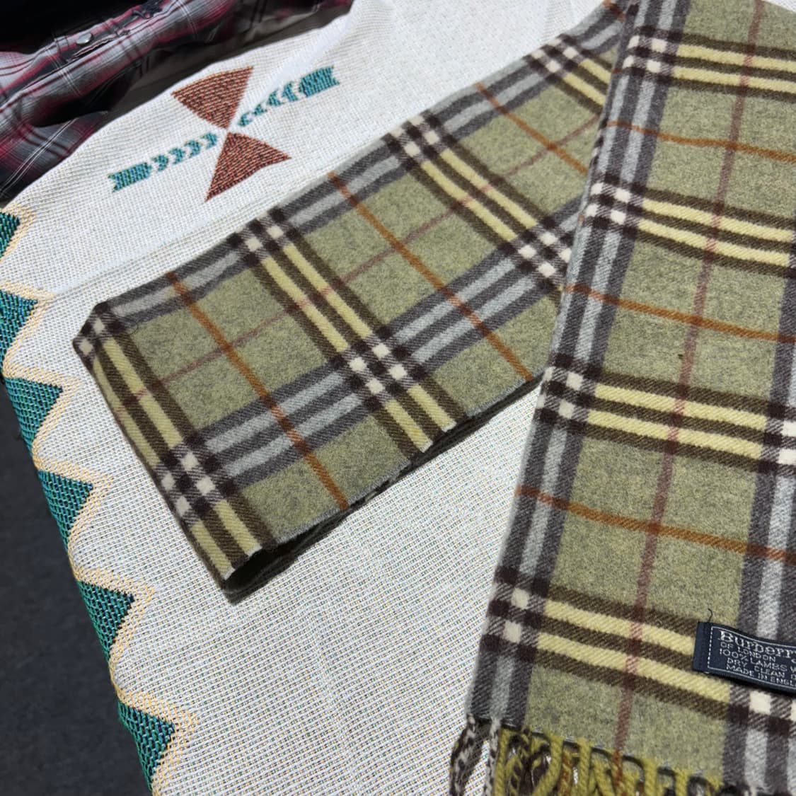 버버리 빈티지 채크패턴 머플러 상품이미지5