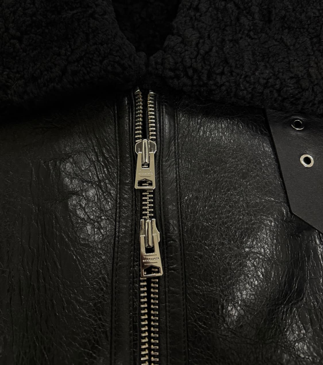 올세인츠 리얼레더 무스탕 XL 상품이미지3