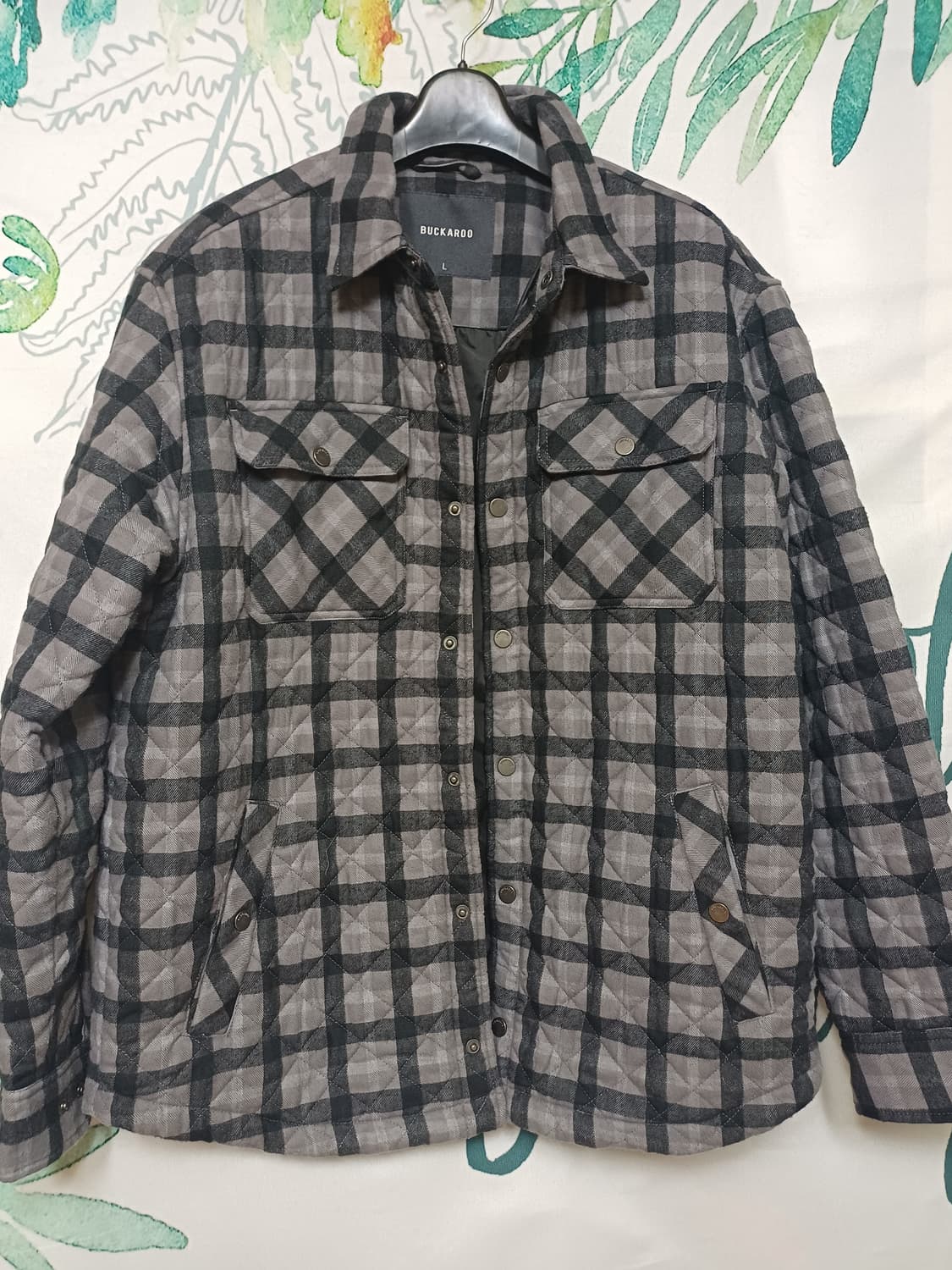 L) 버커루 퀄팅 누빔 자켓 100~105 상품이미지1