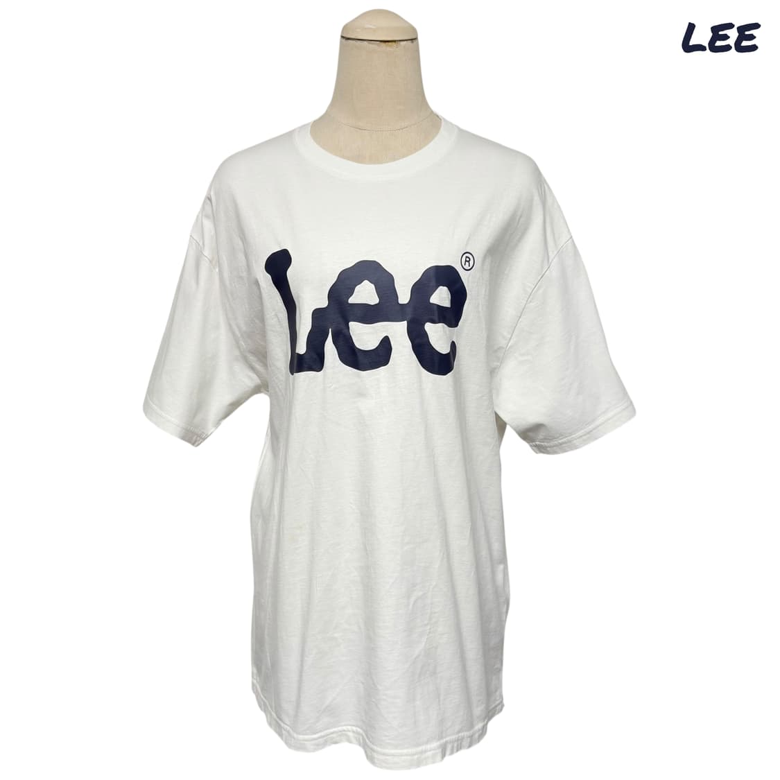 4000 LEE 리 화이트 빅로고 반팔티 상품이미지1