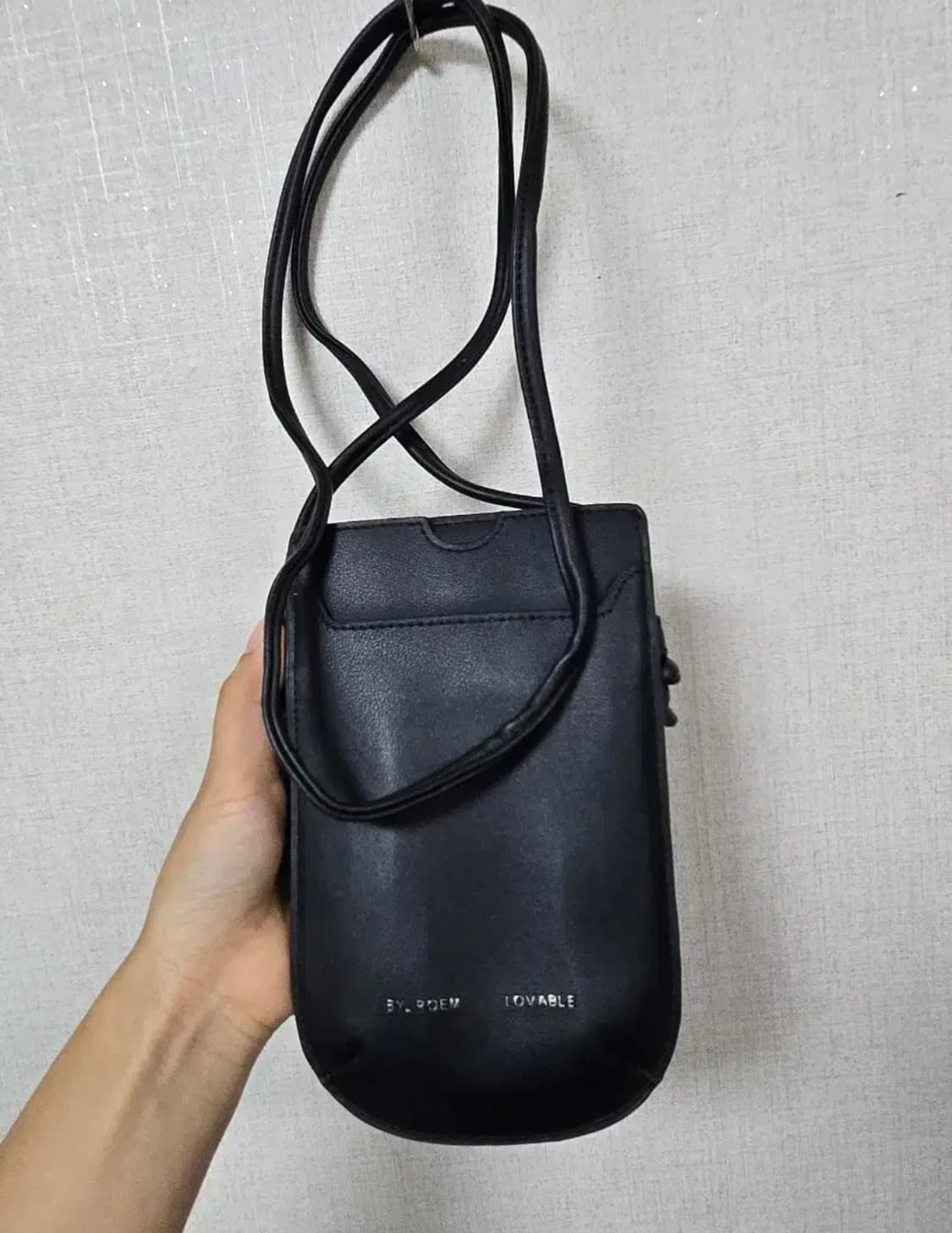 롬앤 블랙 미니백 핸드폰백 가방 가죽 퀄팅백 상품이미지3