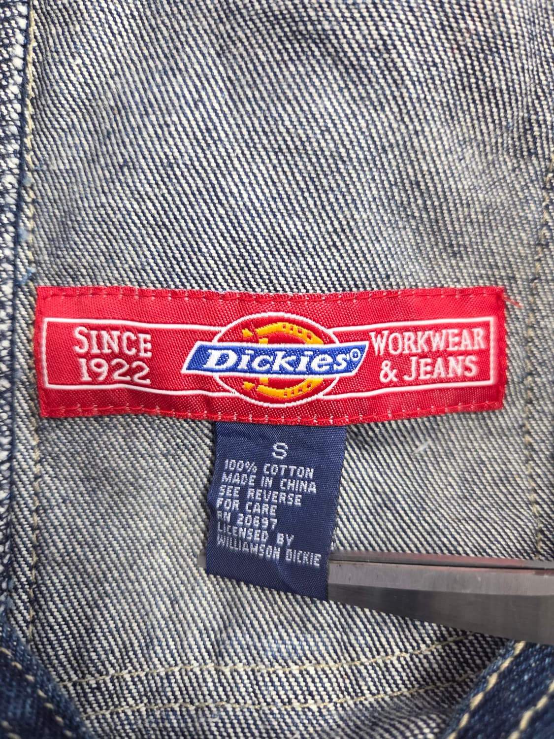 Dickies 디키즈 데님 오버롤 스커트 멜빵 원피스 상품이미지5