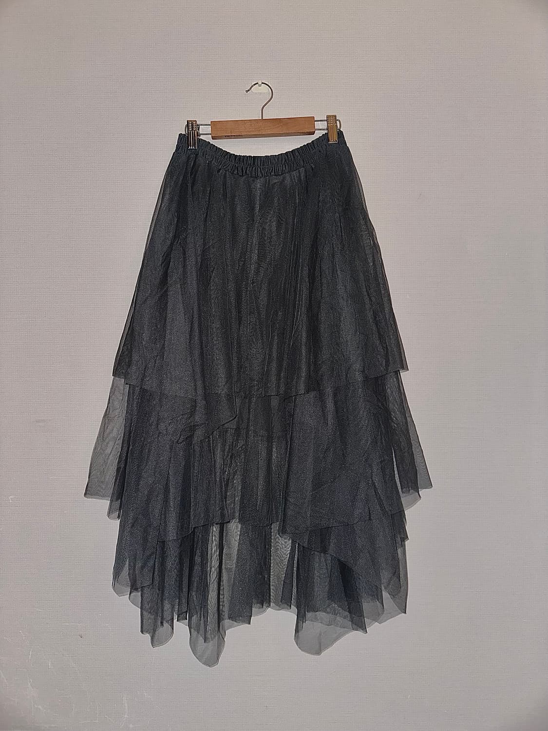 빈티지 차콜 롱 샤 스커트 상품이미지1