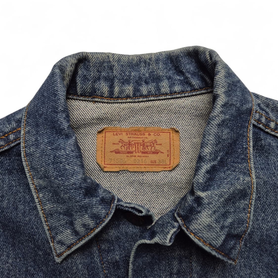 [38L] 리바이스 80s 71506 데님 트러커 자켓 USA 상품이미지5