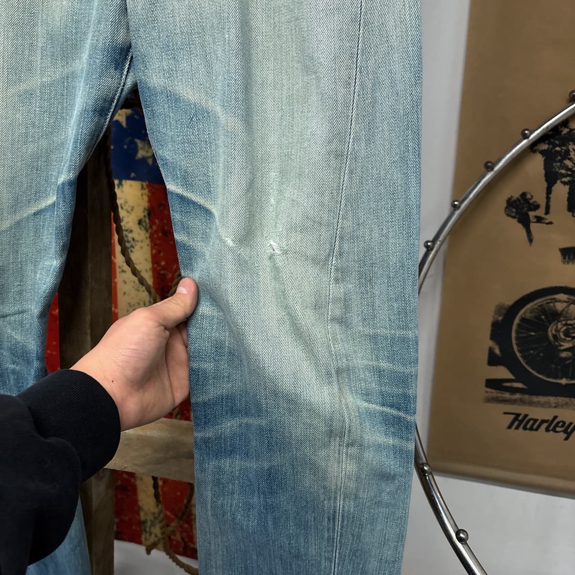 00s 리바이스 렌지니어드 진 3D 커브드 데님팬츠 빈티지워싱 N546 상품이미지5