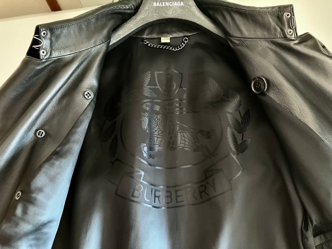 버버리 가죽 트렌치코트 상품이미지9