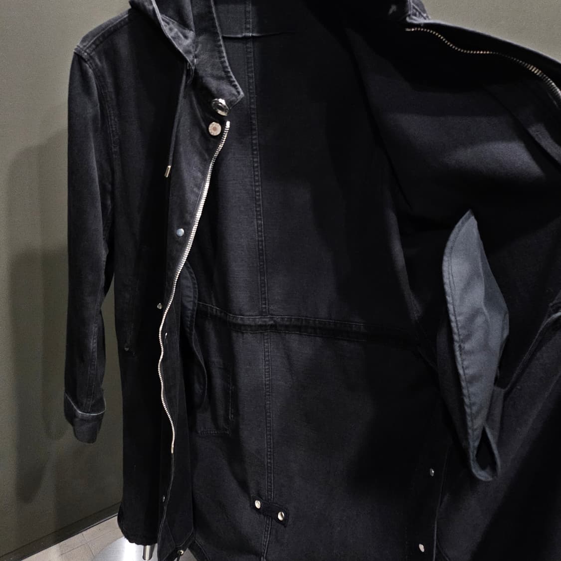 지방시 후드 데님 워싱 버튼 코트 상품이미지5