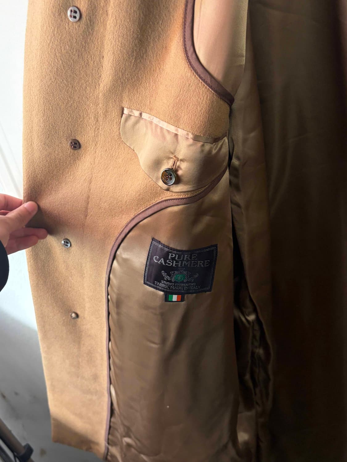 일본제 퓨어 캐시미어 100 코트 상품이미지5