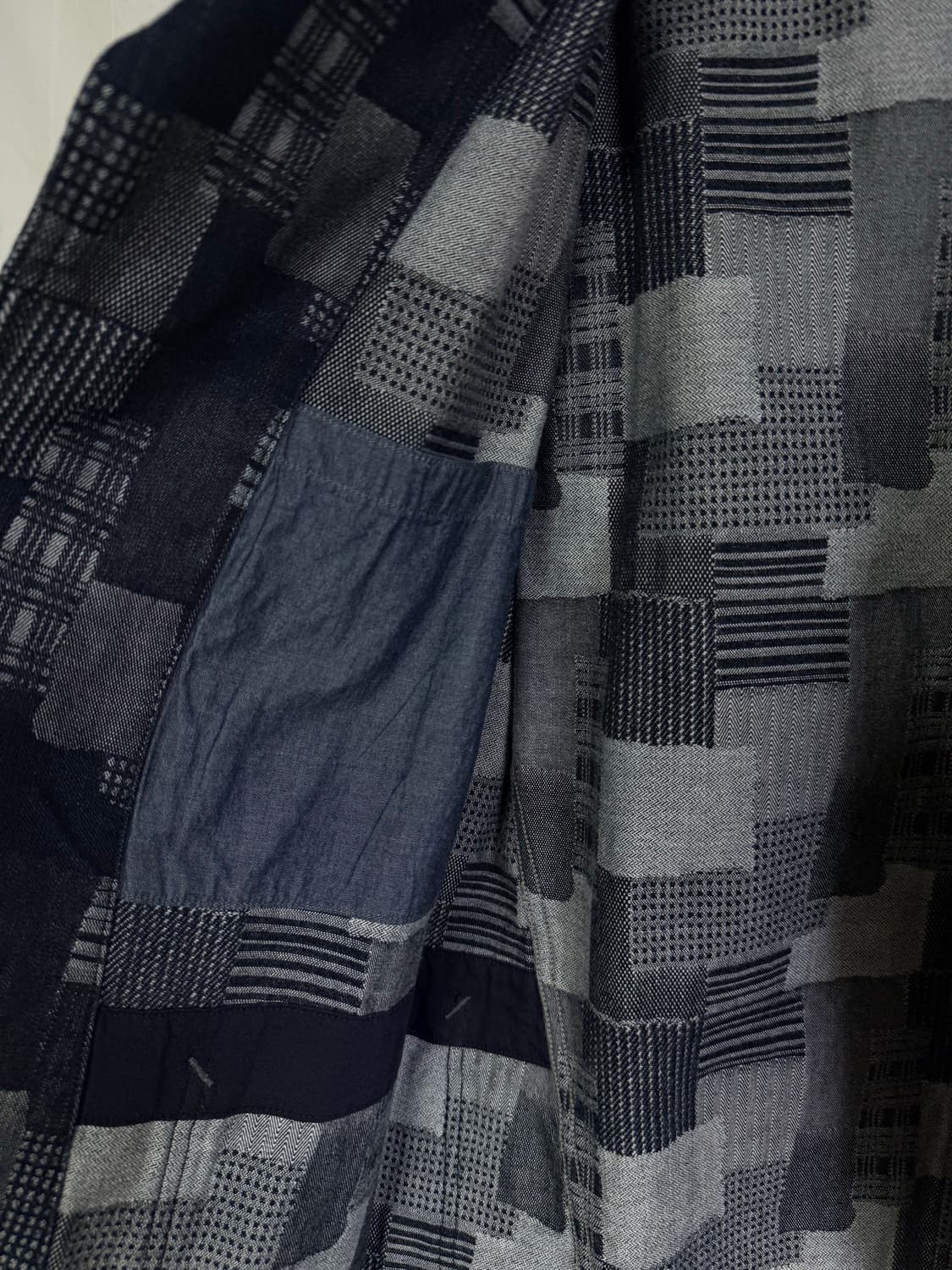 저널스탠다드 인디고 패치워크 자카드 커버올 재킷 js homestead 상품이미지3