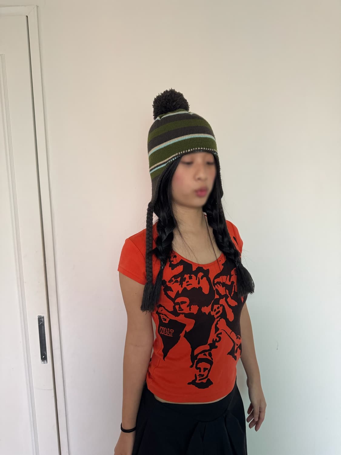 빈티지 이어플랩 방울비니 상품이미지2